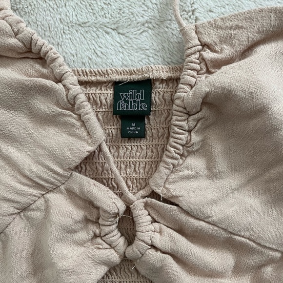 beige cropped top - Picture 3 of 3